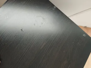 Escritorio Ikea Negro y Plata