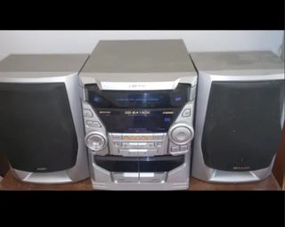 Minicadena Sharp CD-BA1300 Plata/Negro