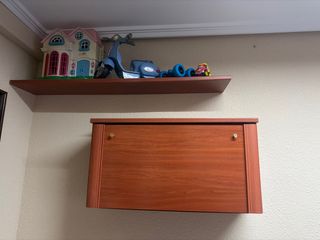 Armario de madera y plástico
