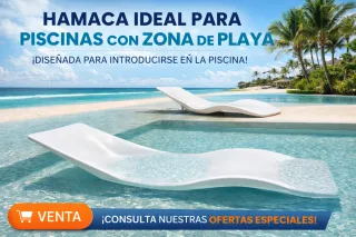 Hamaca de poliéster para piscina