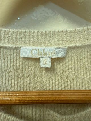 Chloé Cárdigan Beige Mujer