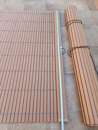 Estor PVC Alicantina Marrón. 2 unidades por 40€.