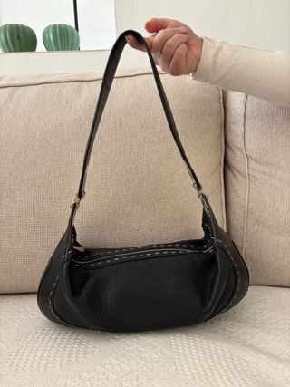 Bolso Escada Negro Piel