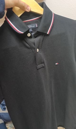 Polo Tommy Hilfiger Negro Talla S