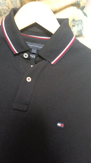 Polo Tommy Hilfiger Negro Talla S
