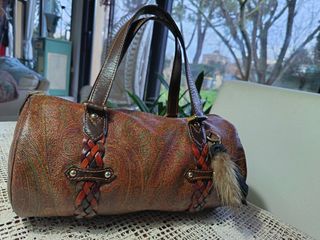 Borsa cilindro Etro fantasia paisley