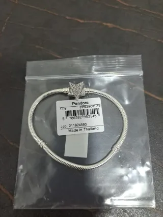 PULSERA PANDORA - Plata Estrella Asimétrica - T 19