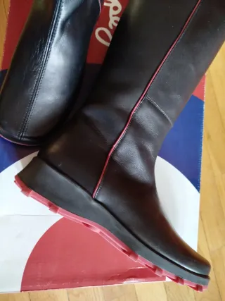 Botas de piel Pepe Jeans negras