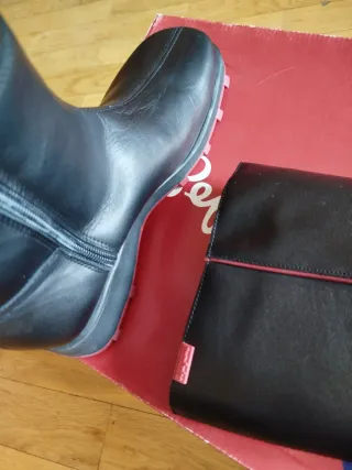 Botas de piel Pepe Jeans negras