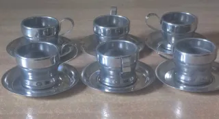 Set 6 Tazzine Termiche Acciaio