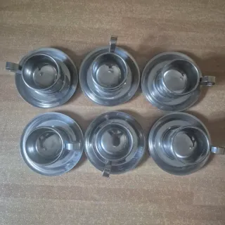 Set 6 Tazzine Termiche Acciaio