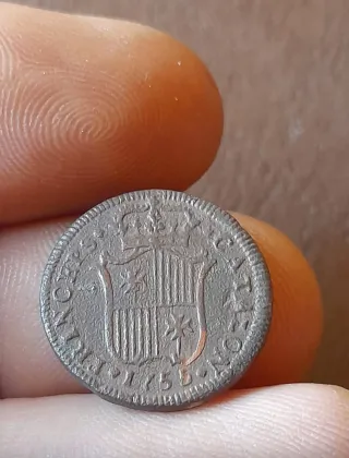 Moneda Cobre Fernando VI 1755