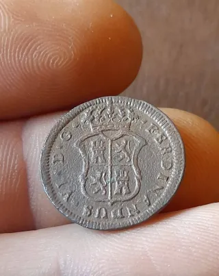 Moneda Cobre Fernando VI 1755