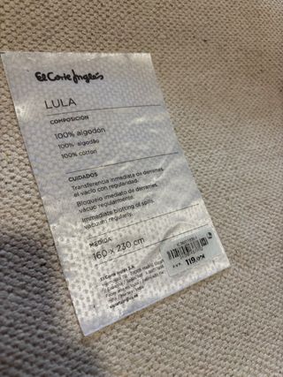 Alfombra rosa palo 160x230 100% algodón