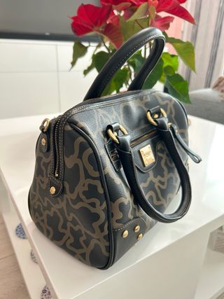Bolso Tous Piel Negro y Marrón