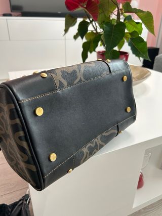 Bolso Tous Piel Negro y Marrón