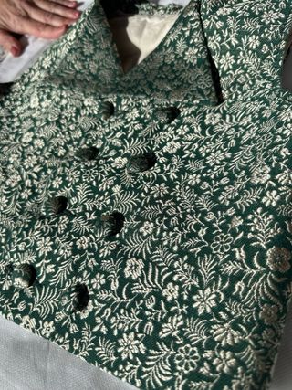 Chaleco fallero niño verde y blanco