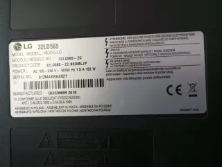 TV LG 32 Negra con mando