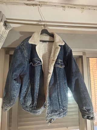 Chaqueta vaquera oversize forrada