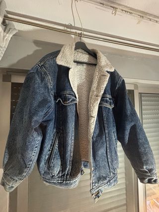 Chaqueta vaquera oversize forrada
