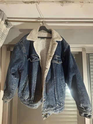 Chaqueta vaquera oversize forrada