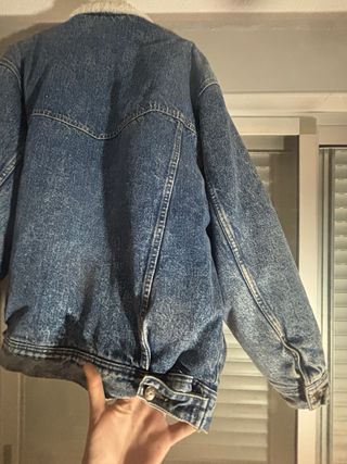 Chaqueta vaquera oversize forrada