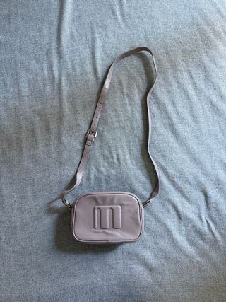 Bolso bandolera rosa pastel