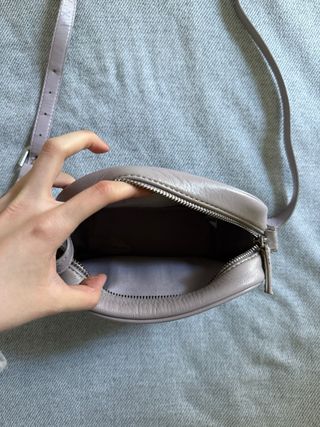 Bolso bandolera rosa pastel