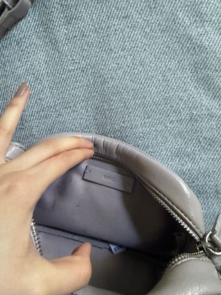 Bolso bandolera rosa pastel