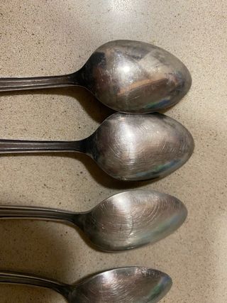 Juego de 6 Cucharas Vintage - Baño de Plata
