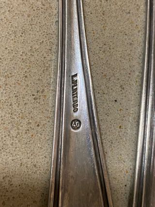 Juego de 6 Cucharas Vintage - Baño de Plata