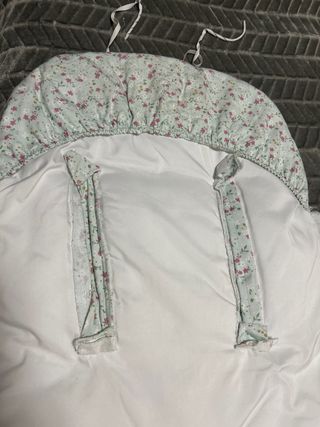 Saco para silla de paseo floral y rosa