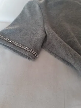 Maglione Zara Donna Grigio Taglia S