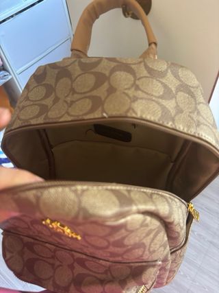 Mochila lujo Marrón y Dorada