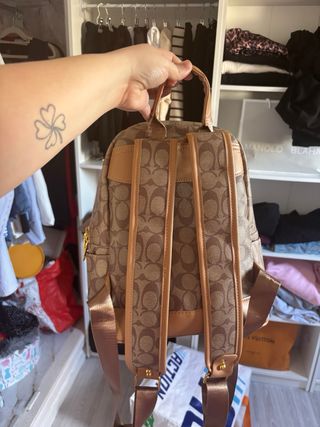 Mochila lujo Marrón y Dorada