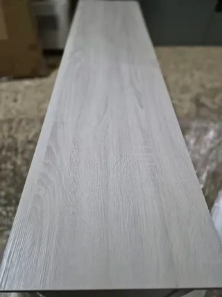 Mueble TV rústico madera y cristal