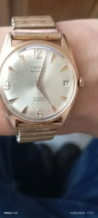 Reloj Tanus Automático Dorado