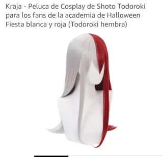 Peluca Cosplay Shoto Todoroki My Hero Academia
