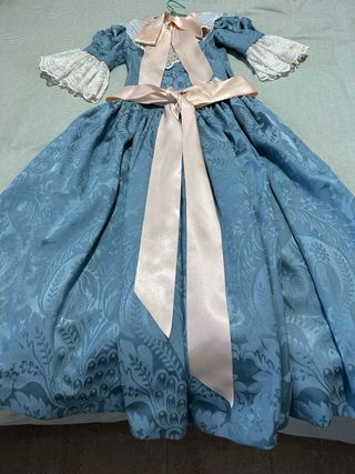 Traje de Fallera Niña Azul.  10 años