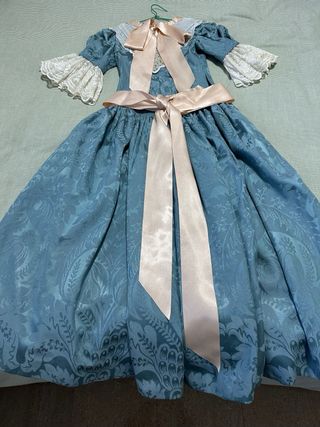 Traje de Fallera Niña Azul.  10 años