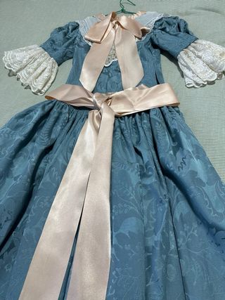 Traje de Fallera Niña Azul.  10 años