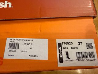 Botas altas negras talla 37