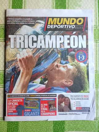 Mundo Deportivo Tricampeón Barça Champions