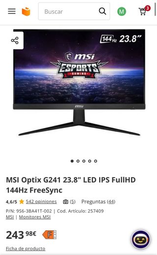 Monitor MSI Optix G24 Series