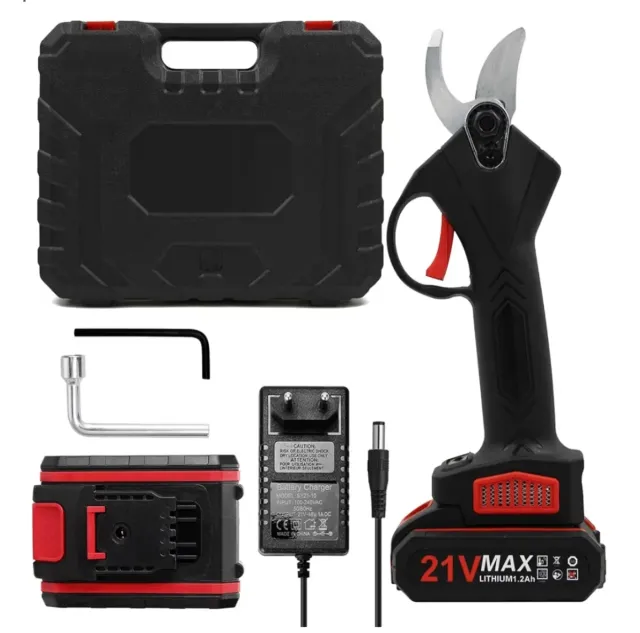 Forbici da Potatura Elettriche Professionali 30mm 2 Batterie