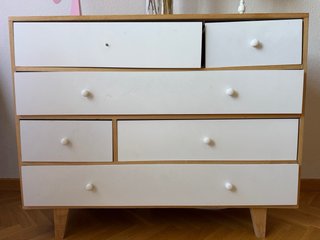 Cómoda de madera 6 cajones