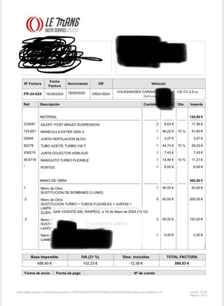 Vw T4 2.5 TDI 102 ACV 1998