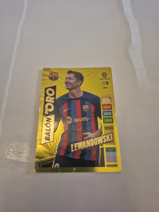 Cromo Lewandowski Balón de Oro Panini