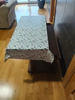 Mesa auxiliar madera con extensible