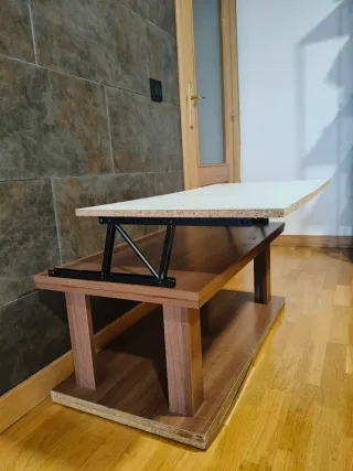 Mesa auxiliar madera con extensible